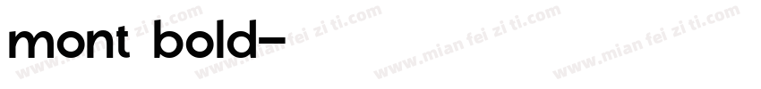 mont bold字体转换
